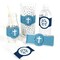 Big Dot of Happiness Blue Elegant Cross - DIY Party Supplies - Boy Religious Party DIY Wrapper Favors and Decorations - Set of 15